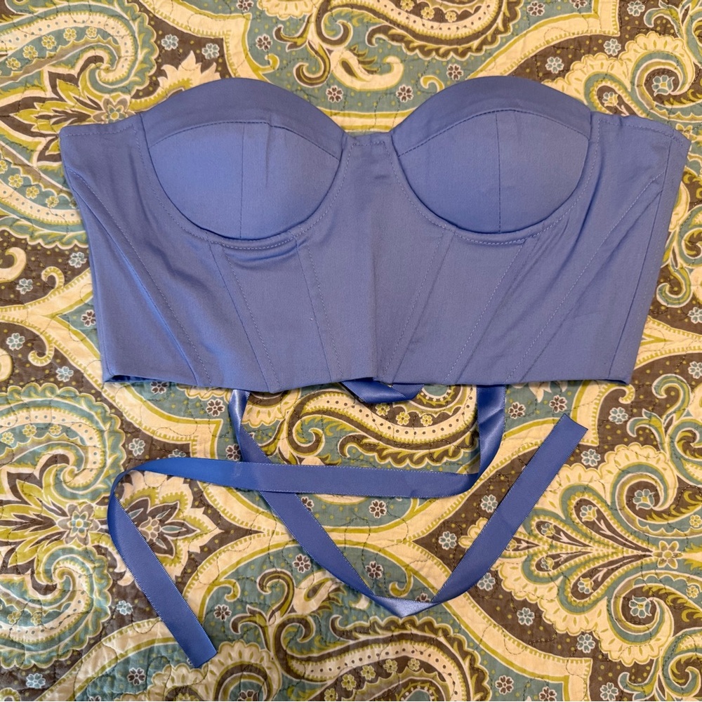 Periwinkle Bustier/Corset Top